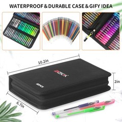 120 Pack Glitter Gel Pens Set ZSCM 60 Colors Pens Include 48 Glitter Pens 12Clas