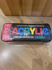 Guangna 288 colours Acrylic Brush Markers Set, Brush Tip Acrylic Paint Pens