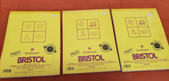Lot of 3 New 20 Sheet Strathmore Bristol Weight Board Acid Free Art Paper LOOK!