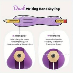 ERGONOMIC SILICONE PEN GRIP WRITING AID – COMFORTABLE NON-SLIP PENCIL HOLDER