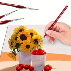 Premium Paint Brushes Set of 10 Miniature Extra Fine Detail Model Craft Nail Art