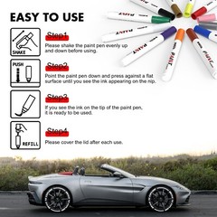 Multicolor Paint Marker Pen 12PCS Waterproof Permanent for Car Tyre Tire Tread