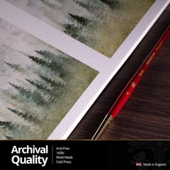St. Cuthberts Mill Watercolor Paper Block 12x9inch White Water Color Paper For A
