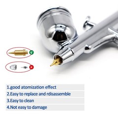 Psipro 1/5Hp Airbrush Kit Compressor Gravity Dual-Action Airbrush Airbrush