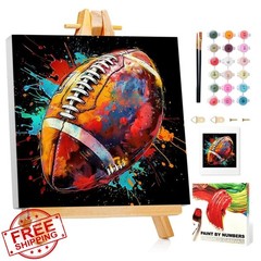 Mandun Football Paint Numbers 7.8×7.8in
