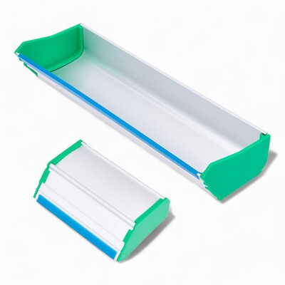 Dual Edge Aluminum Alloy Scoop Coater in 4 and 8 inches