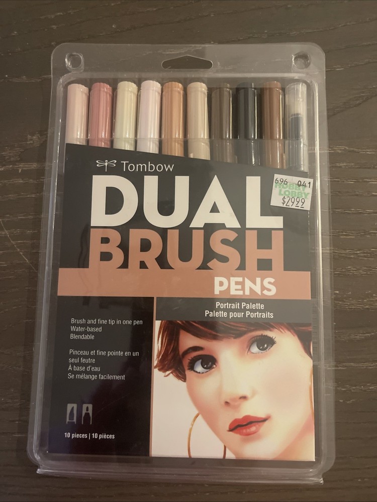 Tombow Dual Brush Pens 10/Pkg-Portrait Palette Set Artist Markers – New