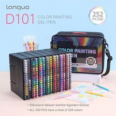 Gel Pens 252 PCS 234 Colors Acrylic Coloring Drawing Art Supplies D101-6 languo
