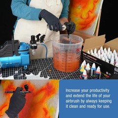 4-Ounce Airbrush Cleaning Solution for Paints and Makeup – Non-Toxic