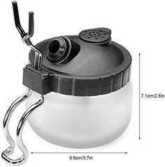 4 Set Airbrush Cleaning Kit Airbrush Cleaning Pot with Air Filter Mat and Hol…