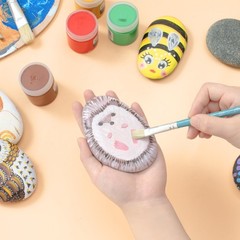20 Pcs River Rocks Painting 3.3-4.5 Inch Large Smooth Flat DIY Art Stone