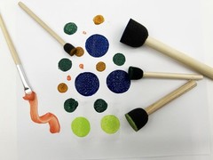 50pcs Foam Brush and Round Foam Brush Set with High Density Foam for Multi Pr…