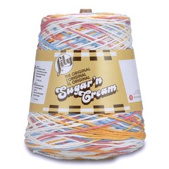Lily – 10300202612 Sugar’n Cream Cotton Cone Yarn, 14 oz, Kitchen Breeze Ombre,
