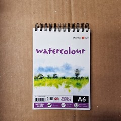 A6 Rough Surface Pad – 300gsm – A6 – Natural White – 12 Sheets – UK – Free P&P