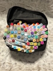 Rhyme Mingyun Professional Marker Set Of 80 With Fine And Broad Tip