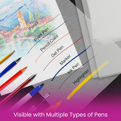 Tracing Paper 8.5 x 11 Inch – 100 Sheets 41lb/63gsm Trace Paper for Sketching, P
