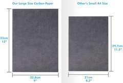 100 Sheets Black Carbon Transfer Tracing Paper for Wood, Paper, Canvas and Other
