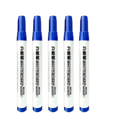 4/8Pcs Black Erasable Whiteboard Pen, Red Blue Easy to Wipe Large Head Pen, Larg