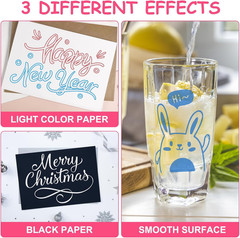 Glitter Markers Outline Pens Metallic: 24 Double Line Outline Markers,Self