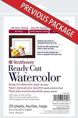 Strathmore 140-305 500 Series Ready Cut Watercolor Assorted Colors , Sizes