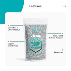 Holographic Glitter Paint Additive 200g | Sparkle Wall & Interior Paint + 2 Buff