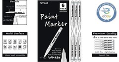 Water Resistant White Paint Marker – 0.7mm Extra Fine Tip for Versatile Surfaces