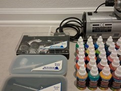 Air Pump Small Air Compressor 18B Model Spray Pen Set, Acrylic Paint Spray Gun