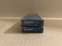 SANFORD Col-erase Pencils Erasable 12 Blue + 9 Yellow