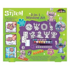 Stitch 2-in-1 Window Art Kit Includes Paints, Brushes & Design Sheets – Make …