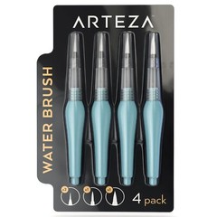 Arteza Water Brush Pens | Assorted Tips – Set of 4