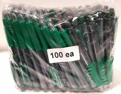 NEW Pentel WOW! Retractable Gel Pen GREEN INK Med Tip .7mm BULK 100-pcs K437-DBR