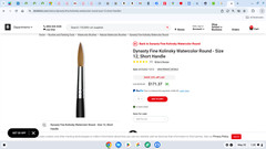 #12 Dynasty Fine Kolinsky sable watercolor brush (Retails for $225)
