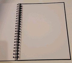 Black Wirebound Sketch Book 8.5 X 11 See Description