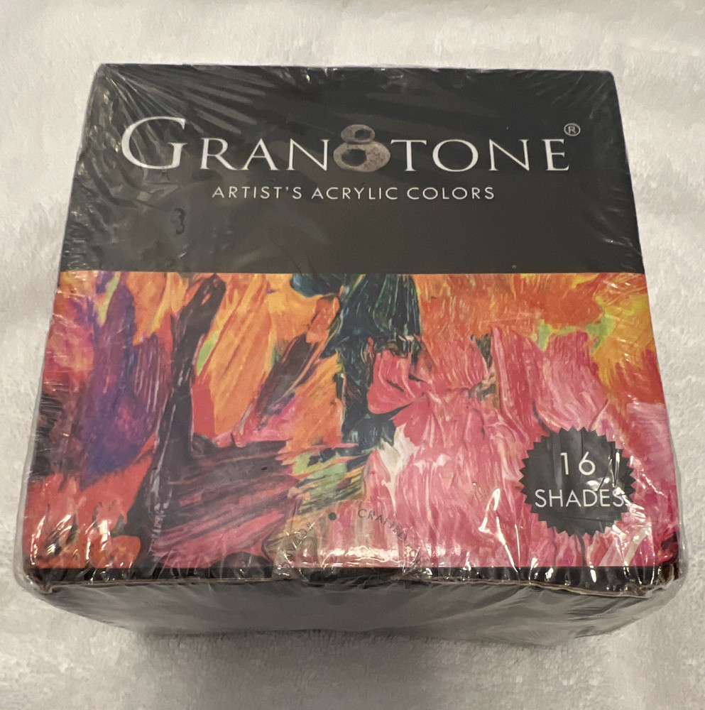 Gran8tone Acrylic Paint Set 16 Shades/Colors Multicolor Multi-Surface X0031RXG4J