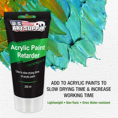 Acrylic Paint Retarder Medium, 200Ml Tube (6.7 Ounces) – Acrylic Retarder Provid