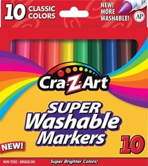 CRAZART WASHABLE MARKERS -10