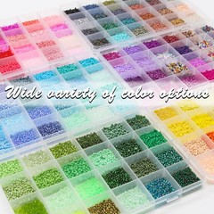 Glass Seed Beads 2mm 400Pcs 144 Colors Jewelry Making DIY EuTengHao Small