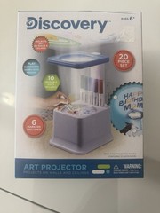 Discovery Art Projector 20 Piece Set Includes 6 Markers & 10 Reusable Discs NEW