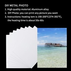 10 Pcs 6×8 Inch Aluminum Sublimation Blanks Metal Photo Blanks for Wedding
