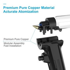 No-Clean Airbrush Kit with Disposable Nozzle (50pcs x 0.2mm & 100pcs x 0.3mm & 1