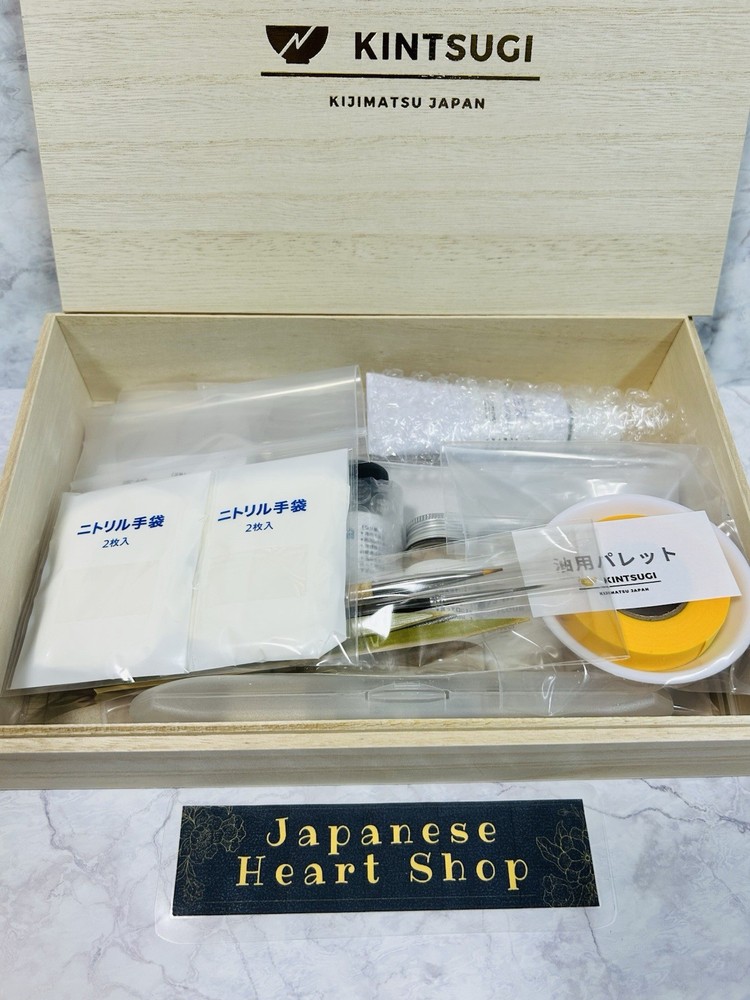 KINTSUGI Kit Repair Beginner Full Set Tableware Natural Material RealGold Powder