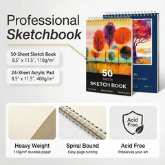 175 Piece Deluxe Art Set with 2 Drawing Pads, Acrylic Paints,Crayons,Colored Pe