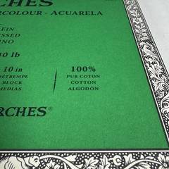 ARCHES Watercolor Paper 7×10 in. /18×26 cm 300 GSM Cold Pressed 100% Cotton