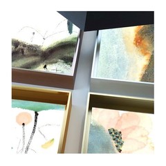 GVS-ART DIY Metal Floating Frame for 11X14″ Canvas Painting Art ，4/5″(2.1