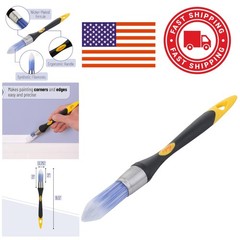 Trim Brush 0.75 Inch Edge Painting Tool Lightweight Plastic Handle for Easy Use