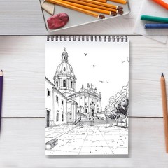 Sketch Book 9×12 Inches Top Spiral Bound 100 Sheets Drawing Paper