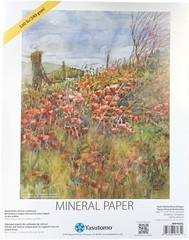 Yasutomo Mineral Paper Pad, 20 Sheets, Calcium Carbonate, 14-Inch Height