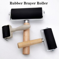 3 Pack Rubber Brayer Roller,1.4/2.4/4 Inch Hard Rollers,Art…