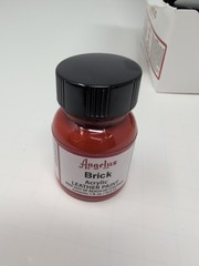 (12) 1 Oz Bottles Of Angelus Acrylic Leather Brick Colored Paint New