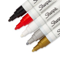 Sharpie Oil-Based Paint Markers Medium Point Assorted Colors 5 Count – Great…